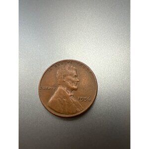 1956 Lincoln Wheat Penny One Cent Coin No Mint Mark Vintage Copper